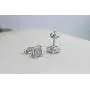 Dazzlingrock Collection 0.06 Carat (ctw) White Diamond V Prong Square Mens Hip Hop Iced Stud Earrings, Available in Metal 10K/14K/18K Gold & 925 Sterling Silver Dazzlingrock Collection 0.06 Carat (ctw) White Diamond V Prong Square Mens Hip Hop Iced Stud Earrings, Available in Metal 10K/14K/18K Gold & 925 Sterling Silver