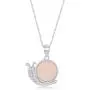 Created White Opal and Cubic Zirconia Snail/Unicorn/Teddy Bear/Angel Sterling Silver Pendant 18’’ Necklace Jewelry for Women or Teens Created White Opal and Cubic Zirconia Snail/Unicorn/Teddy Bear/Angel Sterling Silver Pendant 18’’ Necklace Jewelry for Women or Teens