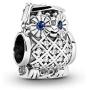 Pandora Jewelry Owl Graduation Crystal and Cubic Zirconia Charm in Sterling Silver
