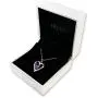 DEPHINI - Purple Heart Necklace - 925 Sterling Silver - CZ Crystal Pendant Birthstone - Fine Jewellery Love - 18 Premium Rhodium Plated Silver Chain - A Cubic Zirconia
