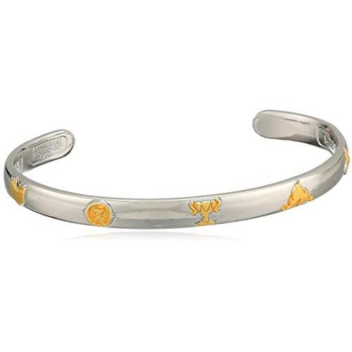 Alex and Ani Womens Two-Tone Harry Potter 7 Years at Hogwarts Cuff Bracelet