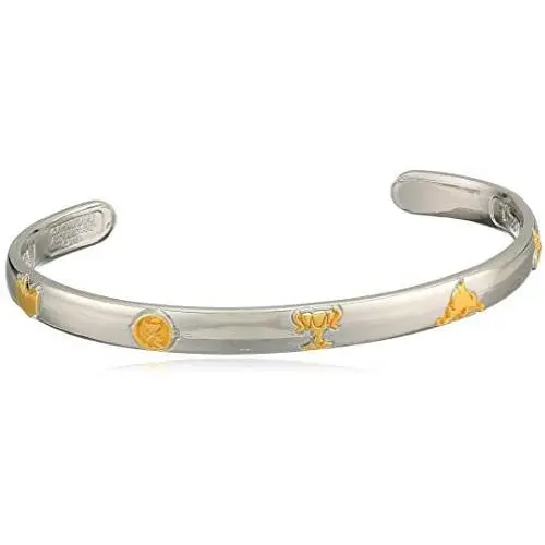 Alex and Ani Womens Two-Tone Harry Potter 7 Years at Hogwarts Cuff Bracelet Alex and Ani Womens Two-Tone Harry Potter 7 Years at Hogwarts Cuff Bracelet