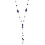 Bocar Chunky Metal Alloy Big Drop Pendant Statement Choker Collar Necklace