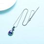 mingkejw Cremation Jewelry for Ashes Infinity Heart Urn Necklaces Keepsake Memorial Lockets Pendants for Human Ashes Holder for Women Men