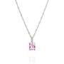 Rose Crystal Necklace on a Plated Silver Chain With Inspirational Message Card Swarovski Crystal Pendant Necklace 17.5 Inch for Women Girls