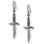 Gothic Dagger Sword Pirate Medieval Renaissance Silver Finish Dangle Earrings Gothic Dagger Sword Pirate Medieval Renaissance Silver Finish Dangle Earrings