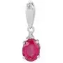 Spectrum Jewels Genuine Oval Shaped Ruby Gemstone 14K White Gold Charm Pendant Handmade Jewelry Spectrum Jewels Genuine Oval Shaped Ruby Gemstone 14K White Gold Charm Pendant Handmade Jewelry