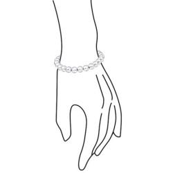 Simple Plain Polish Round Stackable 925 Sterling Silver Bead Ball Strand Bracelet For Women Teen 8MM 7 7.5 8 8.5 9 Inch