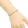 WeimanJewelry Real Gold Plated Adjustable Teardrop and Round Cut CZ Cubic Zirconia Bridal Chain Bracelet for Women WeimanJewelry Real Gold Plated Adjustable Teardrop and Round Cut CZ Cubic Zirconia Bridal Chain Bracelet for Women
