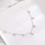 S925 Sterling Silver Stars Choker Short Necklace for Women Jewelry