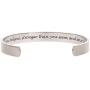 Jude Jewelers Stainless Steel Inspirational Encouragement Graduation School Open Cuff Bangle Bracelet