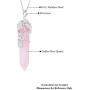 Shop LC Delivering Joy Obsidian Howlite Healing Flower Wrapped Pendant Stainless Steel Chain Necklace for Women Fashion Jewelry Size 24''