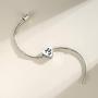 CLYQCL Charms Beads Fit Pandora charms Bracelet and Necklaces Love Heart Shape Charms With Faith, Hope, Love