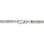 Solid 925 Sterling Silver 4mm Unique Byzantine Necklace Chain - with Secure Lobster Lock Clasp