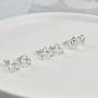 Celtic Earrings Sterling Silver Hypoallergenic Knot Studs Trinity Triquetra Earrings Pierced Jewelry Gift for Women Girls