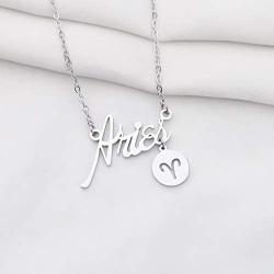 Gzrlyf Zodiac Signs Necklace Constellation Jewelry Birthday Gift for Her