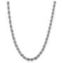 Verona Jewelers 925 Sterling Silver Diamond-Cut Rope Chain Necklace 2MM, 3MM, 4MM - 925 Braided Twist Italian Necklace, 925 Gold Rope Chain, 14K Gold Over Silver Rope Chain Necklace