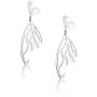 Butterfly Earrings for Women Stainless Steel Earrings Leaves Shaped Dangle Earrings Gifts Girls Jewelry Christmas Valentines Day present