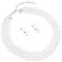 Rosemarie Collections Womens Multi Strand Classic 8mm Faux Pearl Necklace and Earrings Jewelry Set, 16''-19'' with 3'' Extender Rosemarie Collections Womens Multi Strand Classic 8mm Faux Pearl Necklace and Earrings Jewelry Set, 16''-19'' with 3'' Extender