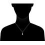 Natural Jade Necklace Pendant in 10K Gold