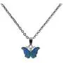 Mood Temperature Necklace Color Change Pendant Emotion Butterfly Women Stainless Steel Long Chain Jewelry Mood Temperature Necklace Color Change Pendant Emotion Butterfly Women Stainless Steel Long Chain Jewelry