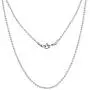 Silvadore 2mm Ball Mens Necklace - Silver Chain Stainless Steel Jewelry - Bead Neck Link Chains for Men Man Women Boys Male Military Dog Tag Pendant - 18'' to 36''