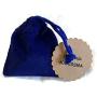 Tagua Earrings in Blue, Vegetable Ivory Dangle Earrings TAG272, Organic Earrings, Tagua Earrings Royal Blue