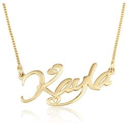 Beleco Jewelry Personalized Name Necklace, Special Heart Font Necklace For Women, Teens And Girlfriend, Jewelry For Couples, Customized Love Pendant, Forever Yours Necklace, Perfect Present For Anniversary