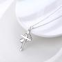 JUSTKIDSTOY 925 Sterling Silver Lives Matter Cross Pendant Necklace Jewelry Black Equality Movement Gifts for Women Friend
