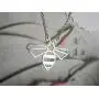 La Menagerie Bee Silver Origami Jewelry - Silver Geometric Chain Necklace – 925 Sterling Plated Silver Necklace for Women & Girls – Stylish Bee Pendant Necklace La Menagerie Bee Silver Origami Jewelry - Silver Geometric Chain Necklace – 925 Sterling Plated Silver Necklace for Women & Girls – Stylish Bee Pendant Necklace