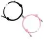 Attract Magnetic Couple Bracelet for Women Men Sun Moon Magnetic Couples Bracelets Vows of Eternal Love Relationship Bracelet Jewelry Set Gift for Couple Bestfriend His and Her (Pink+Black) Attract Magnetic Couple Bracelet for Women Men Sun Moon Magnetic Couples Bracelets Vows of Eternal Love Relationship Bracelet Jewelry Set Gift for Couple Bestfriend His and Her (Pink+Black)