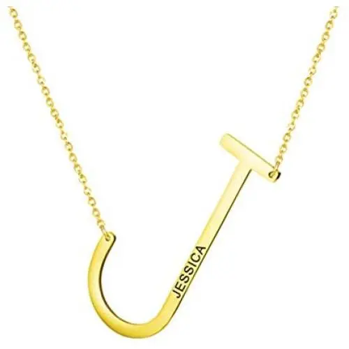 Joycuff Personalized Name Necklace Oversize Initial Pendant Large Letter 18K Real Gold Birthday Gifts for Teen Girl Women Wife Girlfriend Sister Daughter Best Friend Joycuff Personalized Name Necklace Oversize Initial Pendant Large Letter 18K Real Gold Birthday Gifts for Teen Girl Women Wife Girlfriend Sister Daughter Best Friend