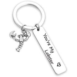 TOGON Couple Gift Youre My Lobster Keychain Romantic Keychain Wedding Gift Lover Gift Inspirational Jewelry Valentines Gift