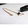 Lava Stone Oil Diffuser Necklace - with Stainless Steel Chain, 17.7'' + 2'' Extender