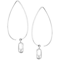 Silpada Wire Drop Earrings in Rhodium-Plated Sterling Silver