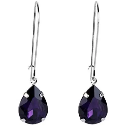 EVER FAITH Womens Austrian Crystal Elegant Teardrop Hook Dangle Earrings EVER FAITH Womens Austrian Crystal Elegant Teardrop Hook Dangle Earrings