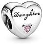 Pandora Jewelry Daughters Love Cubic Zirconia Charm in Sterling Silver