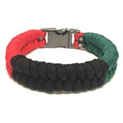 African American Flag Mens & Women Paracord Survival Bracelet Jewelry