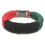 African American Flag Mens & Women Paracord Survival Bracelet Jewelry African American Flag Mens & Women Paracord Survival Bracelet Jewelry