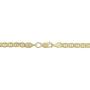 14K Yellow Gold Filled Solid Mariner Chain Necklace, 4.5 mm Wide