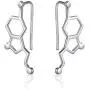 JZMSJF Serotonin Climber Earring 925 Sterling Silver Molecule Earrings Neurotransmitter Chemistry Science Jewelry for Women Girls Teens JZMSJF Serotonin Climber Earring 925 Sterling Silver Molecule Earrings Neurotransmitter Chemistry Science Jewelry for Women Girls Teens
