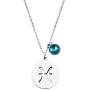 KUIYAI Stainless Steel Zodiac Sign and Birthstone Charm Necklace Bracelet