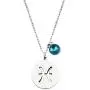 KUIYAI Stainless Steel Zodiac Sign and Birthstone Charm Necklace Bracelet