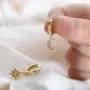 Personality Asymmetric Crystal Star Drop Earrings La Raffine Delicate Joker Moon Style Women Earrings Jewelry