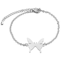 WUSUANED Butterfly Bracelet Necklace Fashion Jewelry Gift for Women Girls