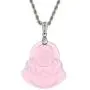 Laughing Buddha Light Pink Jade Pendant Necklace Rope Chain Genuine Certified Grade A Jadeite Jade Hand Crafted, Pink Jade Necklace, 14k White Gold Finish Laughing Jade Buddha Necklace, Pink Jade Medallion Silver Rope Chain Necklace, Mens Jewelry, Buddha Laughing Buddha Light Pink Jade Pendant Necklace Rope Chain Genuine Certified Grade A Jadeite Jade Hand Crafted, Pink Jade Necklace, 14k White Gold Finish Laughing Jade Buddha Necklace, Pink Jade Medallion Silver Rope Chain Necklace, Mens Jewelry, Buddha