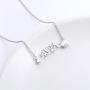 925 Sterling Silver Arrow Heart Cardiogram Lifeline Pulse Heartbeat Pendant Necklace for Women Teen Girls Birthday Gift, 18 inch + 2 inch