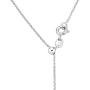 Miabella 925 Sterling Silver Italian 1.3mm Adjustable Solid Diamond Cut Thin Bolo Cable Chain Necklace for Women, Slider Chain 14-24 Inch Made in Italy