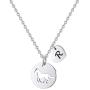 MONOOC Horse Necklace for Girls, Horse Charm Necklace Stainless Steel Heart Initial Necklace Horse Gifts for Girls, Horse Jewelry Girls Horse Necklace 26 Initial Letter Necklace for Girl