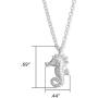 Boma Jewelry Sterling Silver Seahorse Necklace, 18 Inches